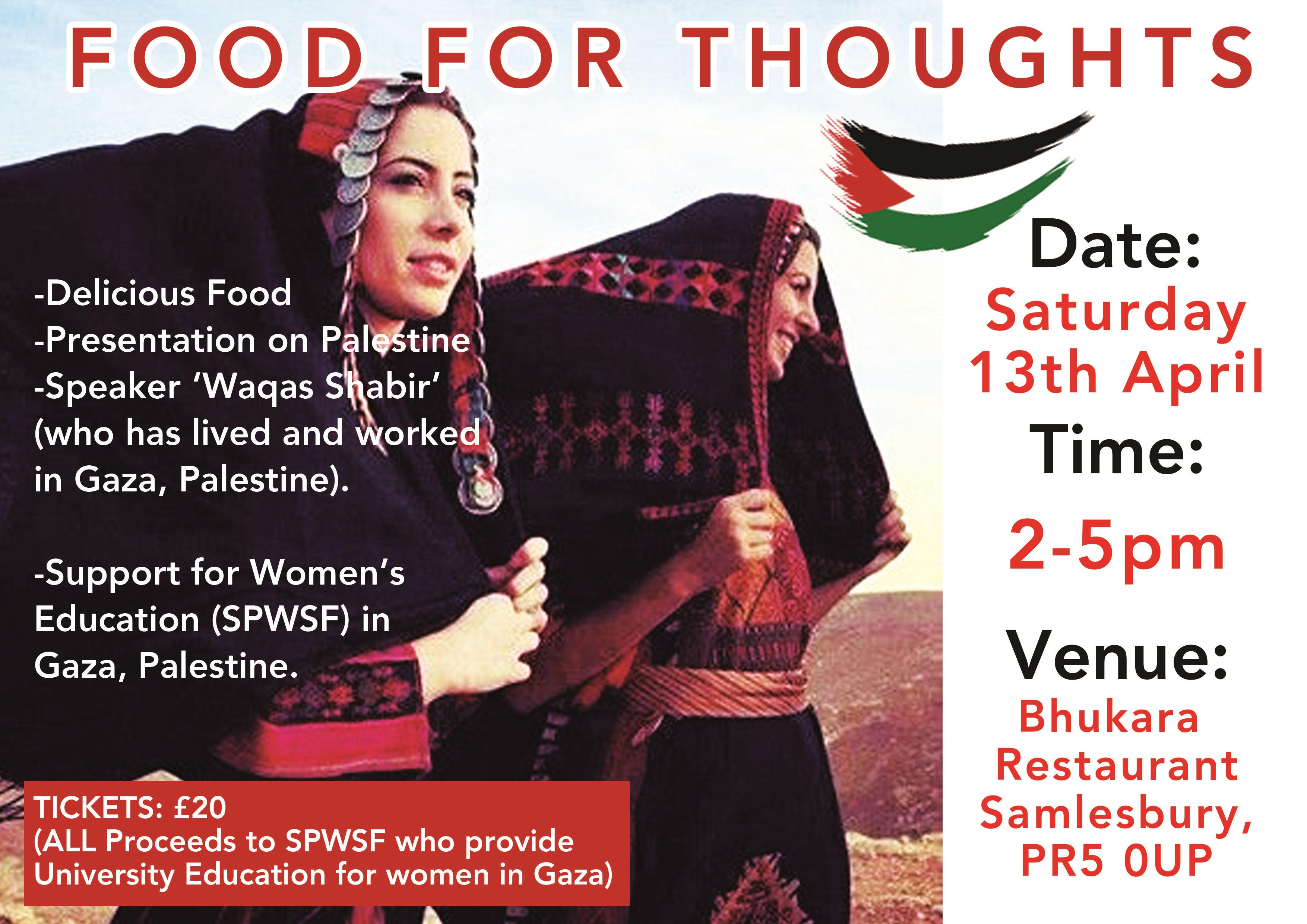 Food For Thought - Fund Raising Meal for the SPWSF