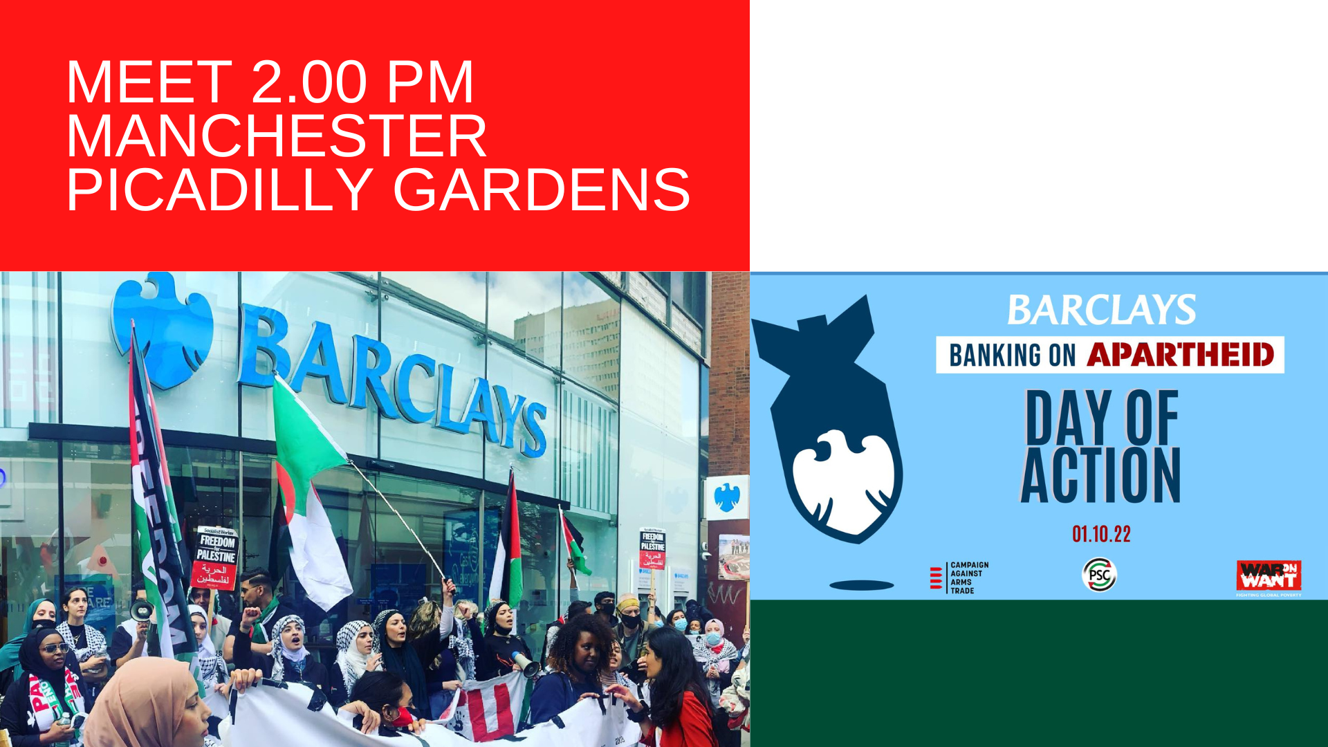 Barclays: Don't Bank on Apartheid - Day of Action