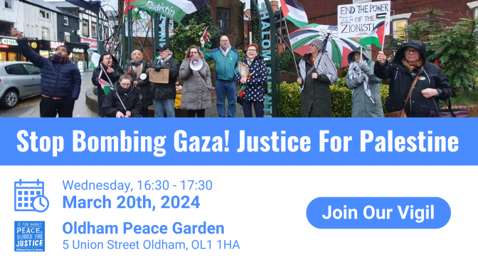Stop Bombing Gaza! Justice For Palestine