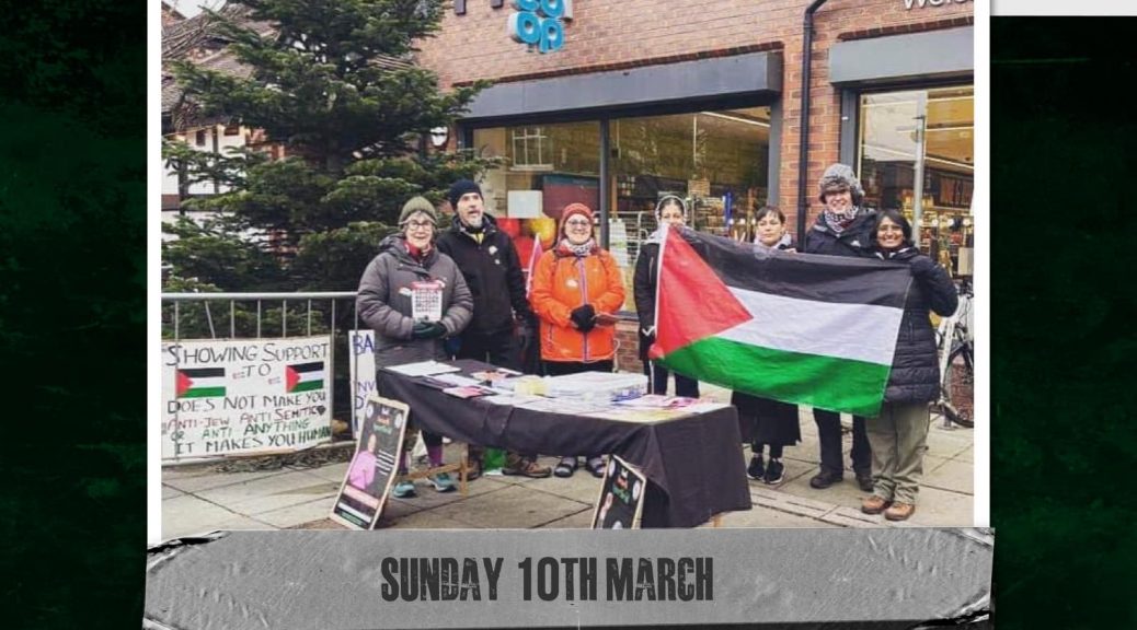 North West Stalls for Palestine – GM Friends of Palestine