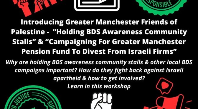 Friday 3rd May, 7-9 PM Action for Palestine Workshop Event @ SMMCA – Quba Masjid