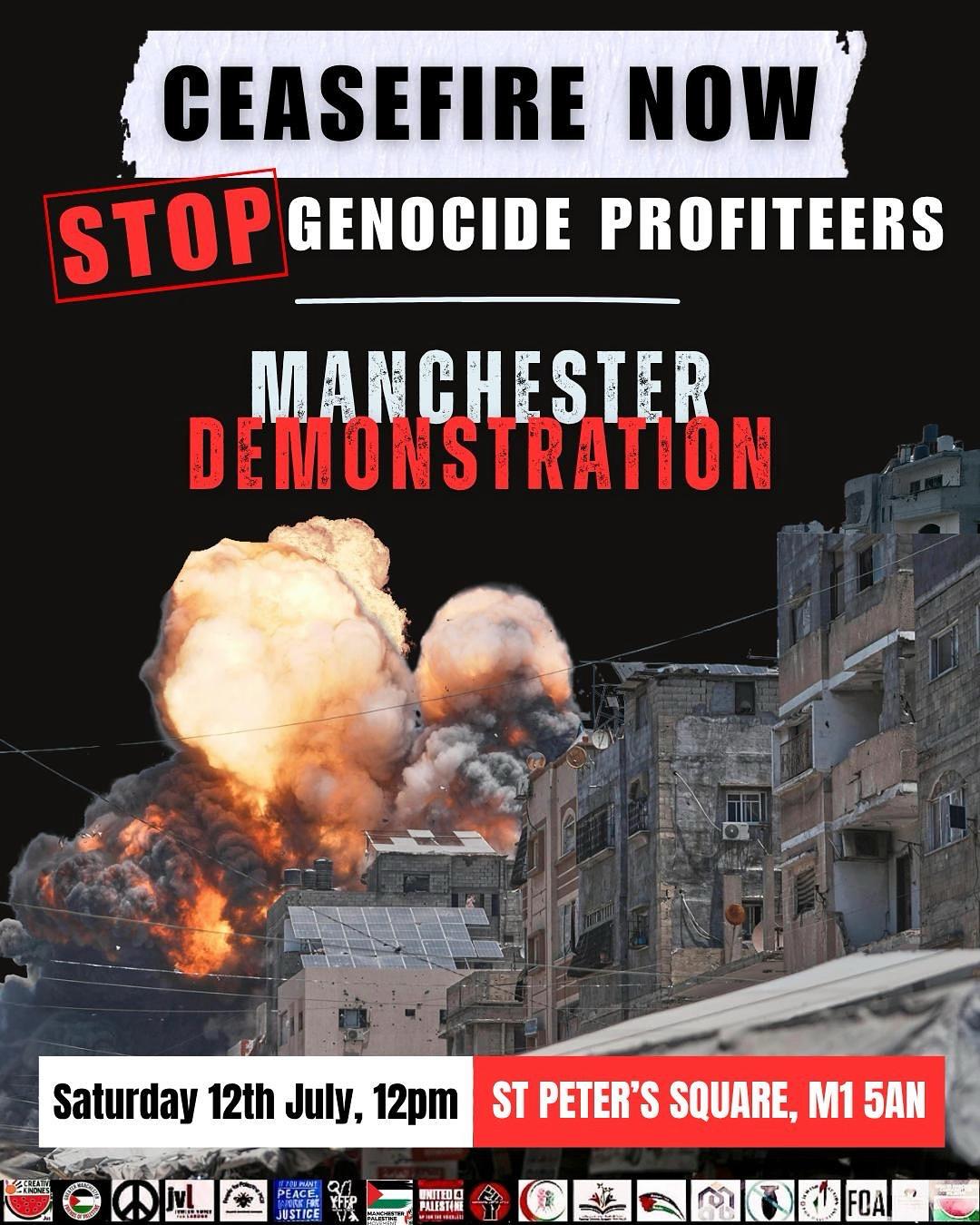 Ceasefire Now - Stop Genocide Profiteers!