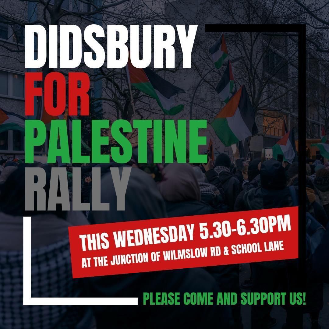 Didsbury For Palestine Rally