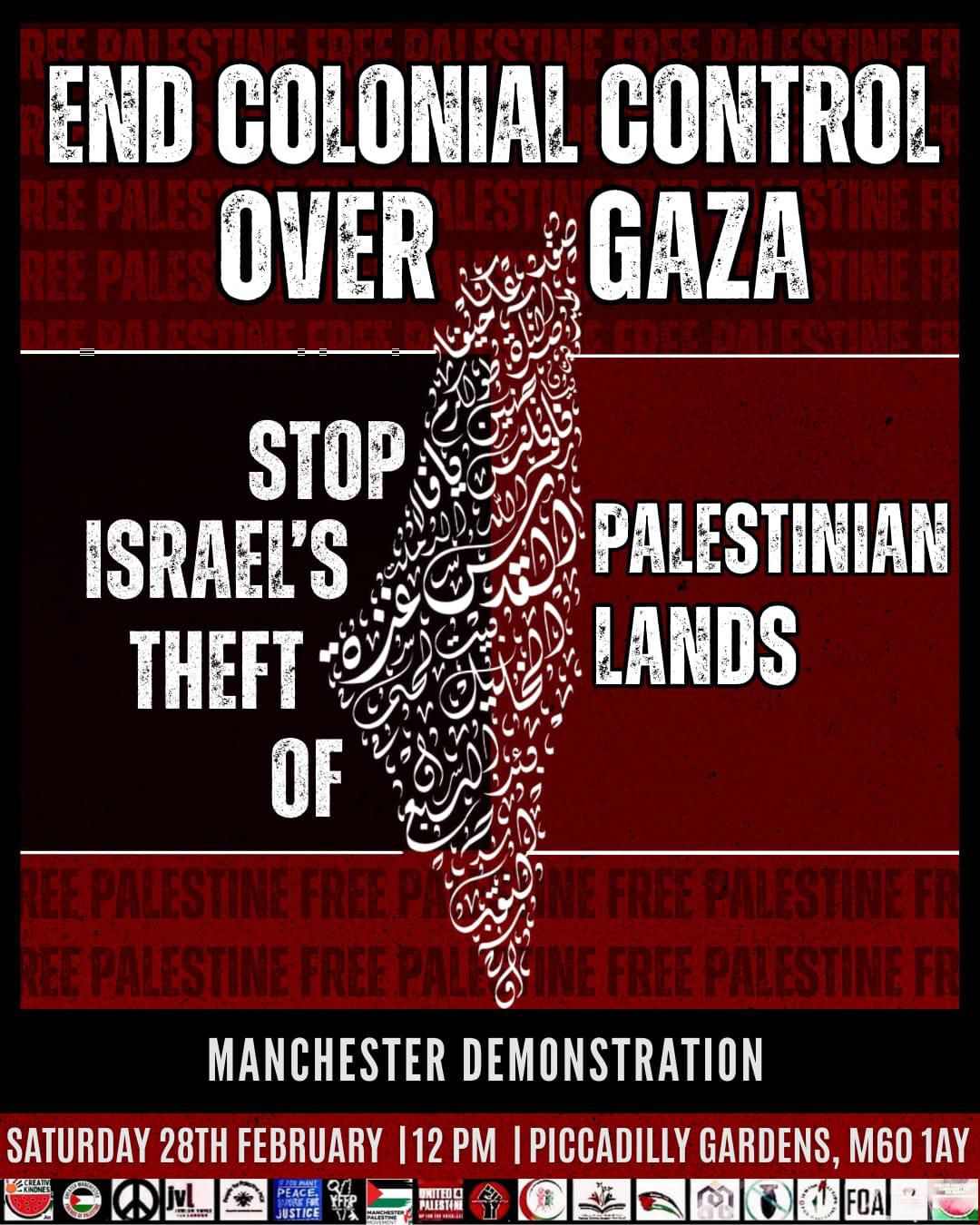End Colonial Control Over Gaza!