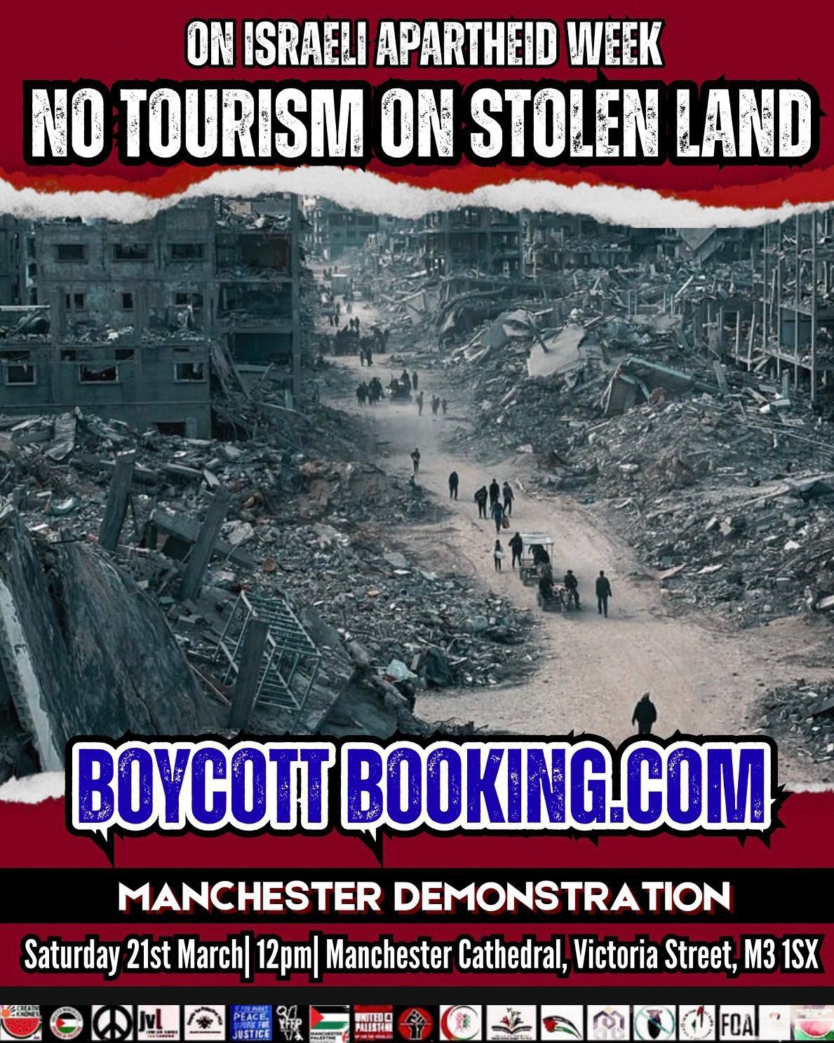 No Tourism on Stolen Land! Boycott Booking.com!
