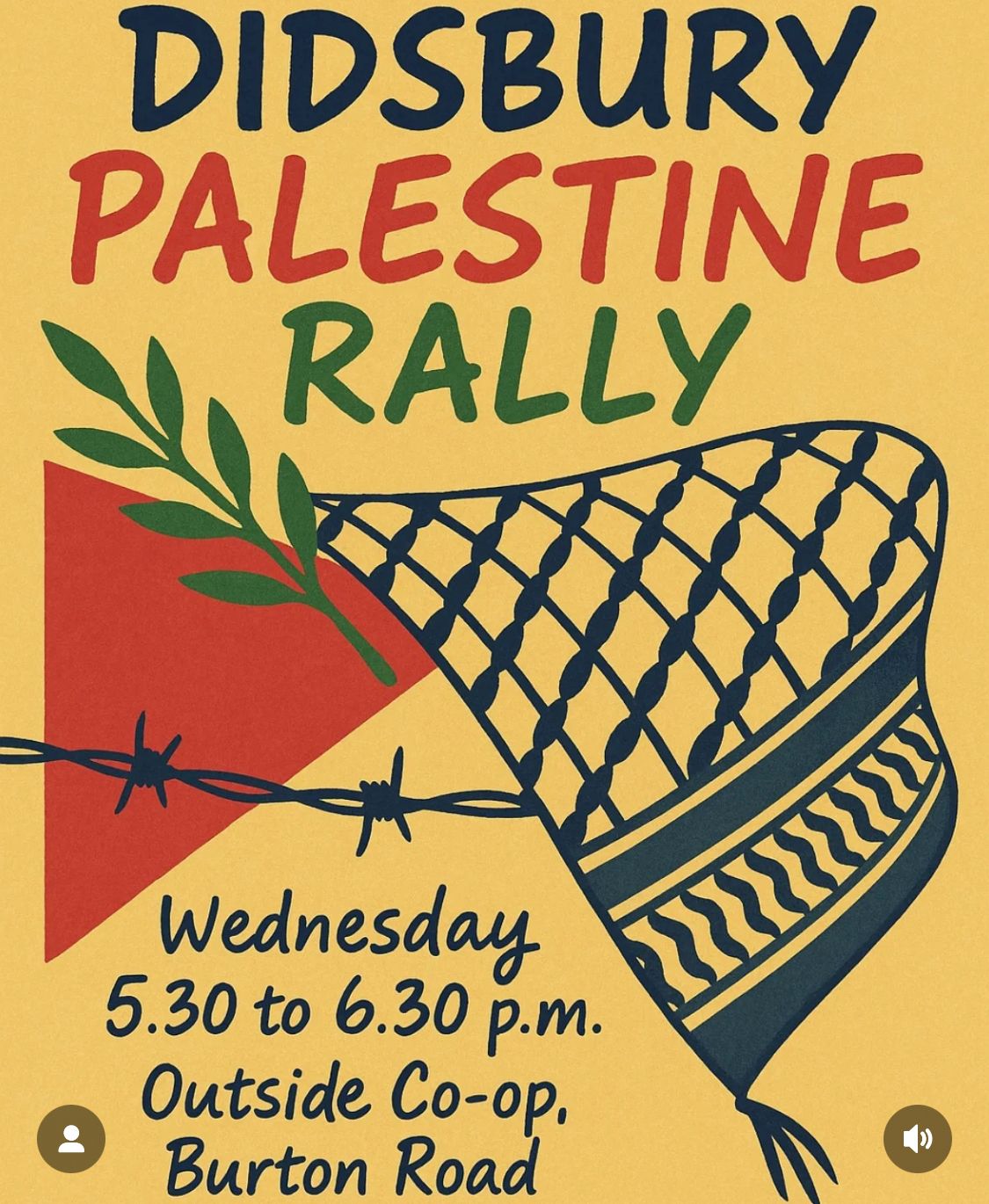 Didsbury For Palestine Rally 