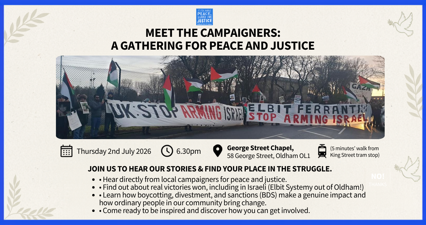 Meet the Campaigners: A Gathering for  Peace and Justice