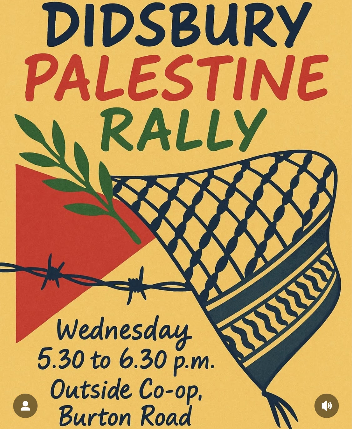 Didsbury For Palestine Rally 