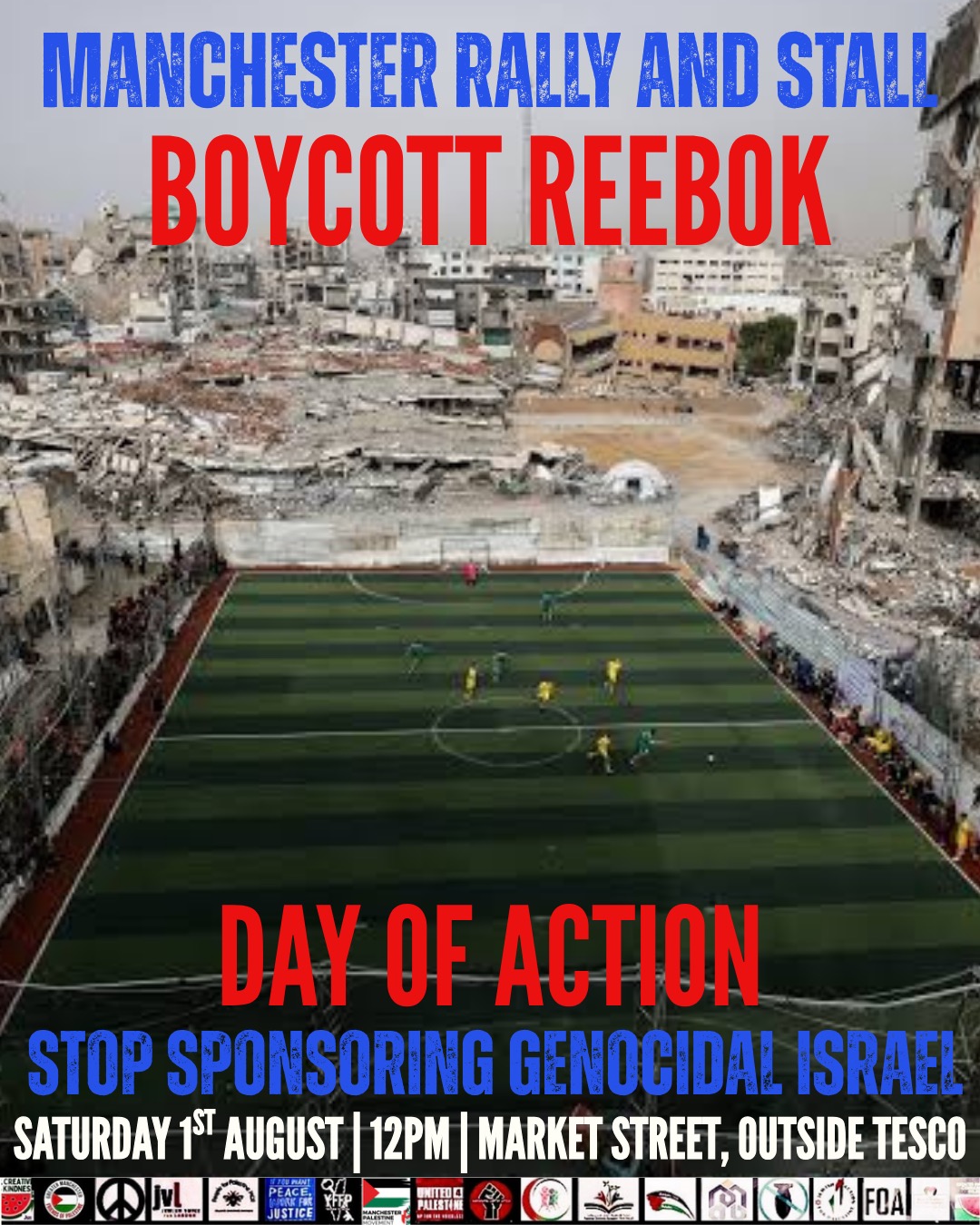 Manchester Rally and Stall - Boycott Reebok