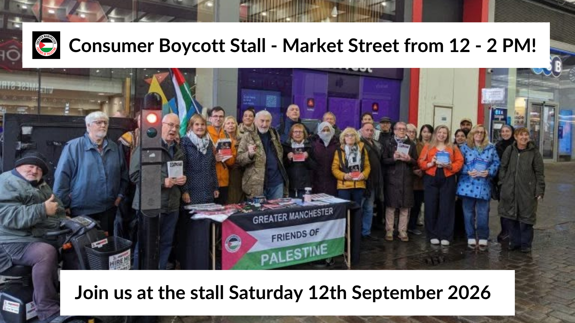 Manchester Consumer Boycott Stall